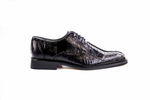 Belvedere Marco Split Toe Ostrich Shoes Black