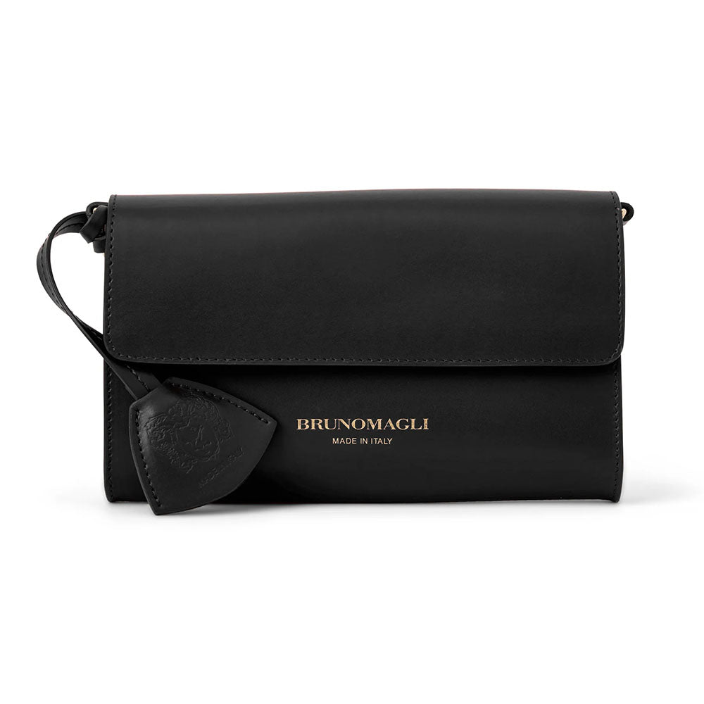 Bruno Magli Women's Marina Leather Crossbody Handbag Black