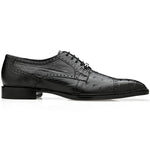 Belvedere Martino Caiman Crocodile & Ostrich Derby Black