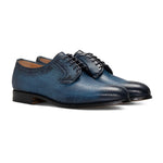Moreschi Buffalo Leather Derby Navy (031532C)