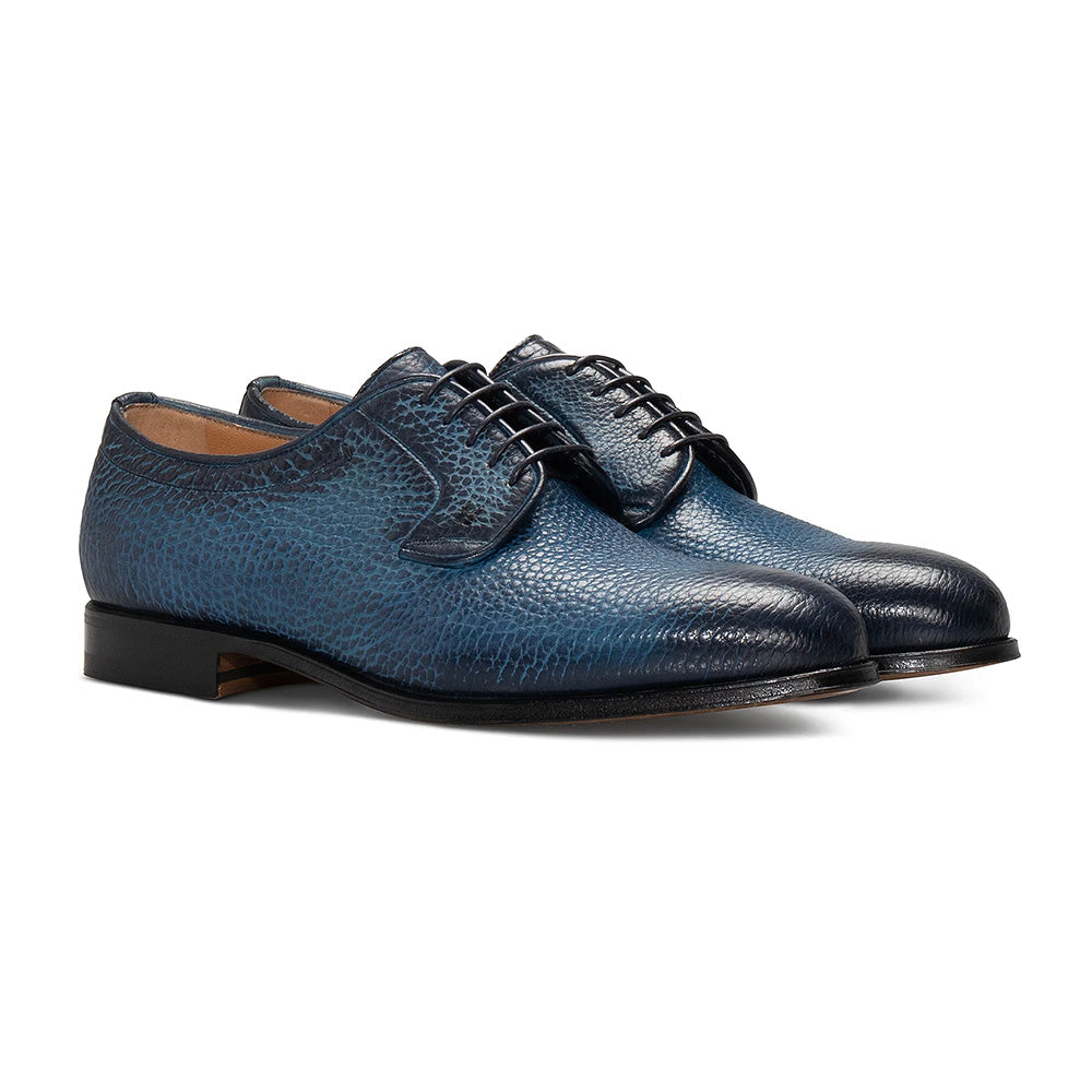 Moreschi Buffalo Leather Derby Navy (031532C)