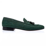 Superglamourous Melilla Rafia Loafers Green