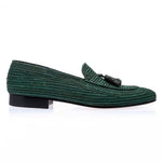 Superglamourous Rafia Loafers Green