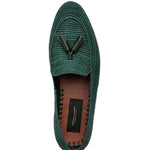 Superglamourous Rafia Loafers Green