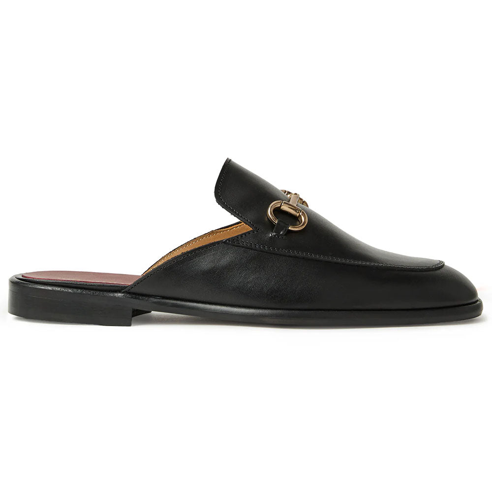 Bruno Magli Miami Leather Bit Mule Black