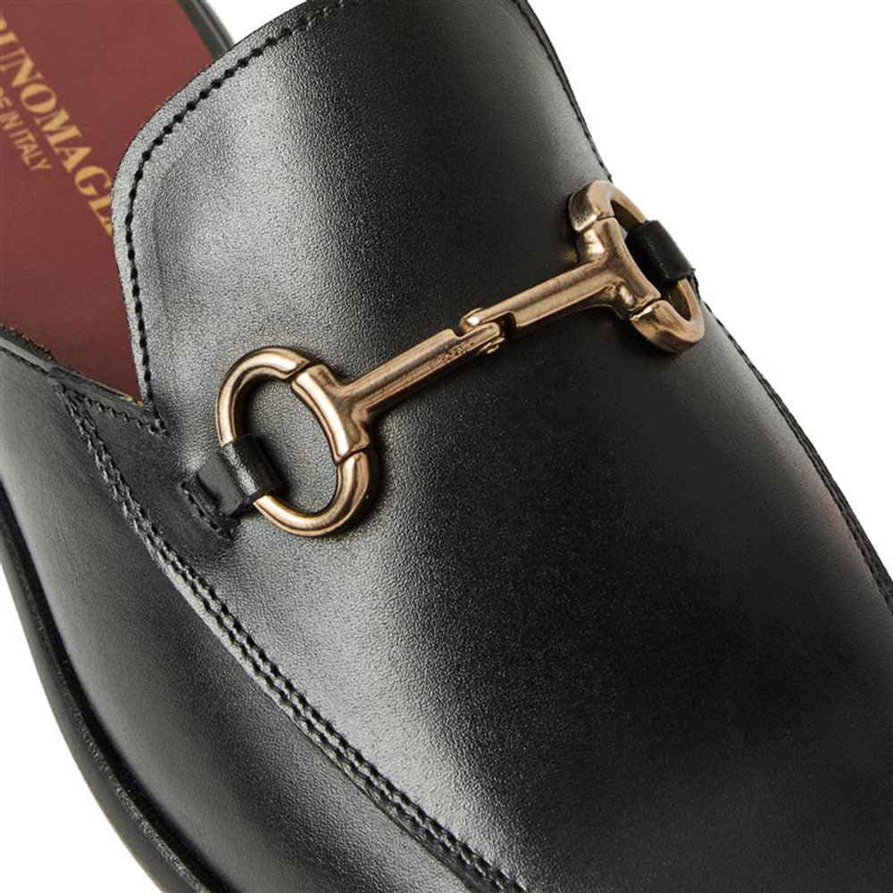 Bruno Magli Miami Leather Bit Mule Black
