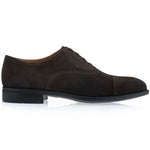 View product image 1: Moreschi Madison Suede Elastic-Lace Oxford Dark Brown