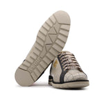 Harris Firenze 1913 Crocodile Print Leather Sneaker Beige