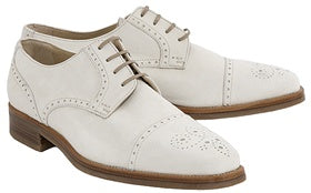 Moreschi Westport Cap Toe Lace Up Chalk