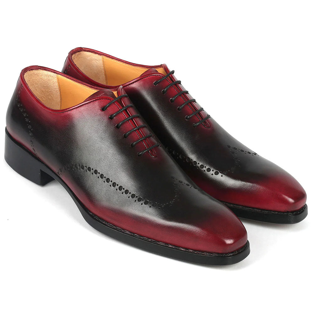 Paul Parkman Goodyear Welt Oxford Shoes Red / Black