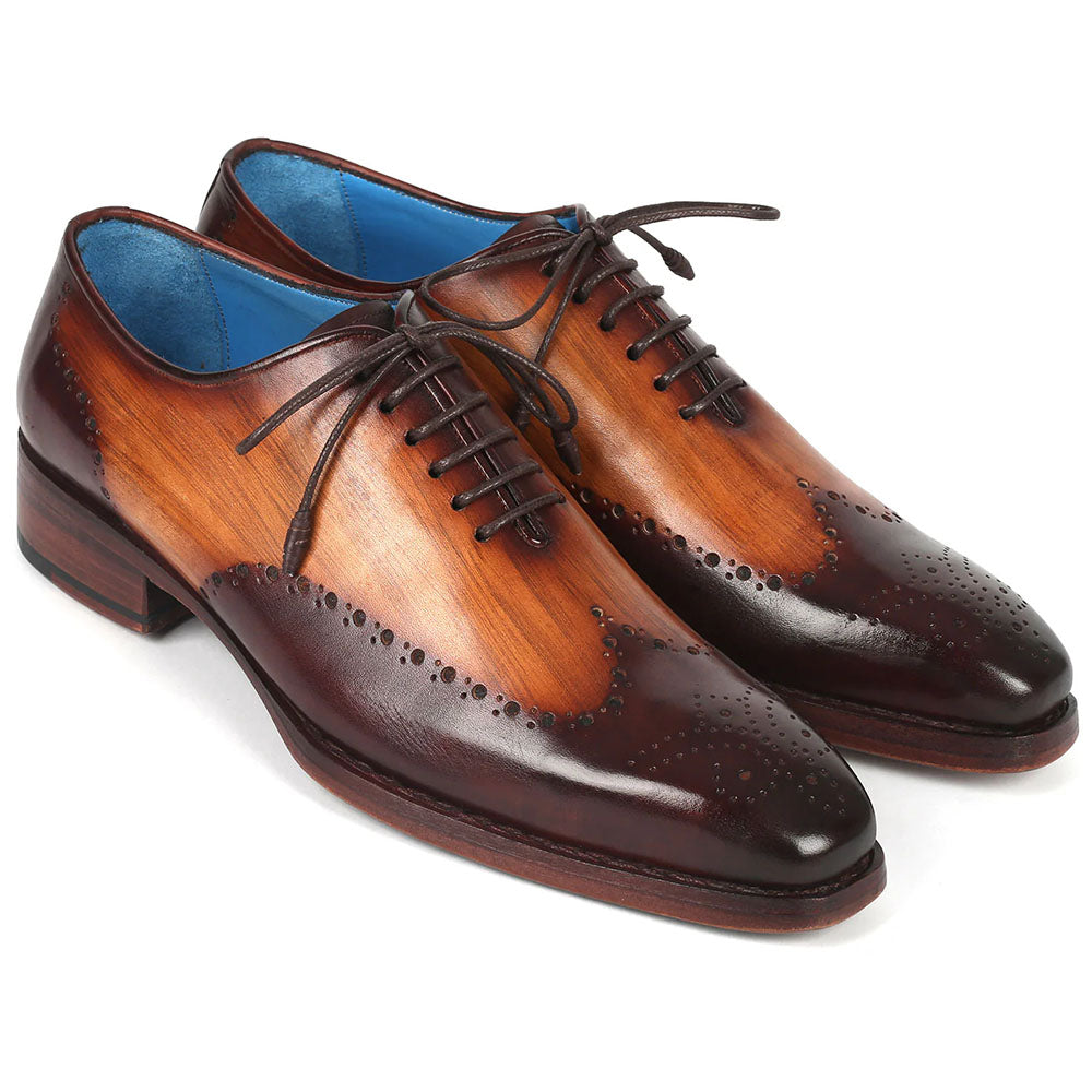 Paul Parkman Goodyear Welt Oxford Shoes Two Tone Brown