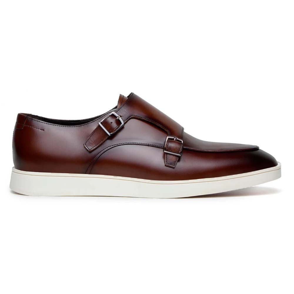 Belvedere Studio Marcio Double Monk Strap Sneaker Cognac