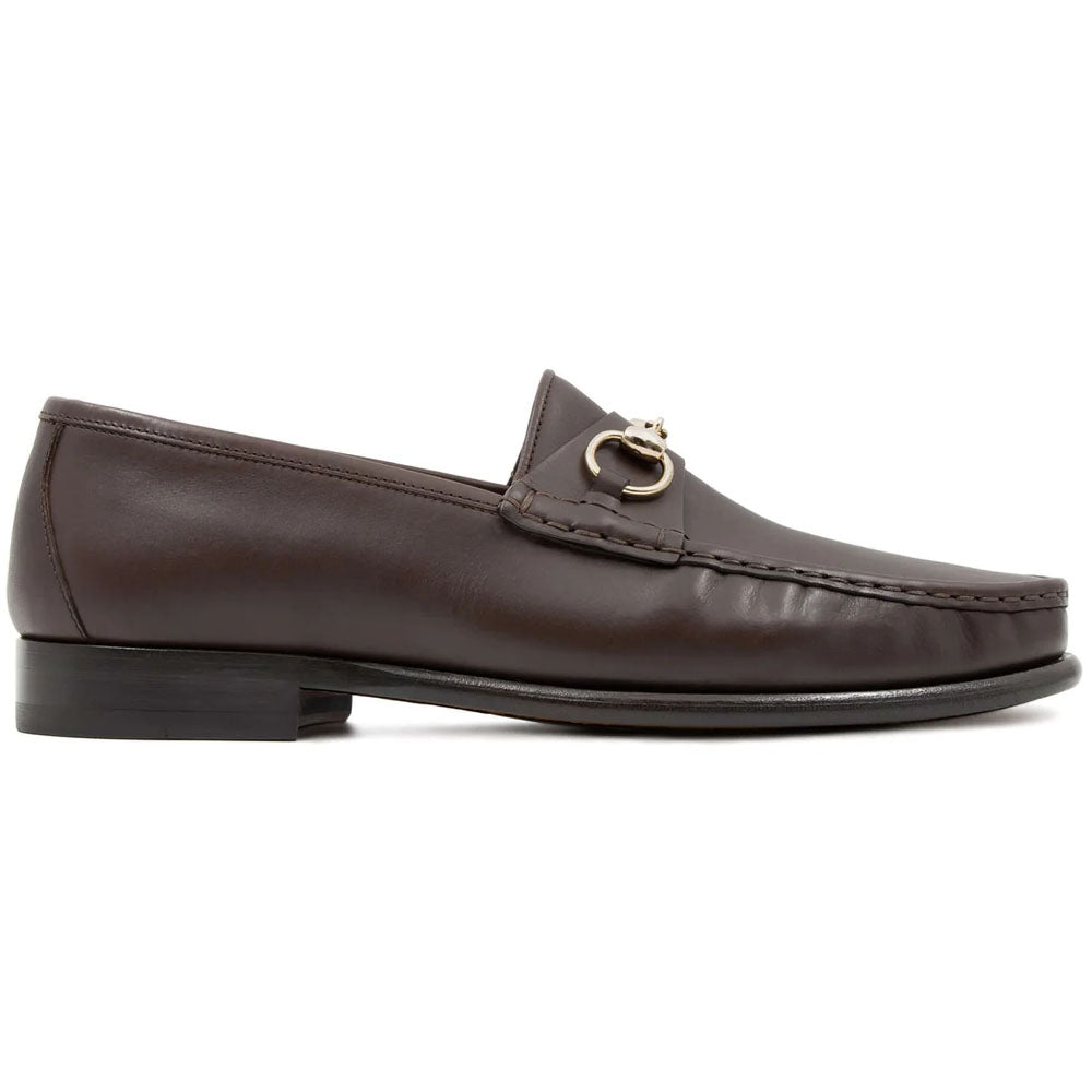 Il Gergo Mark Leather Bit Loafer Dark Brown