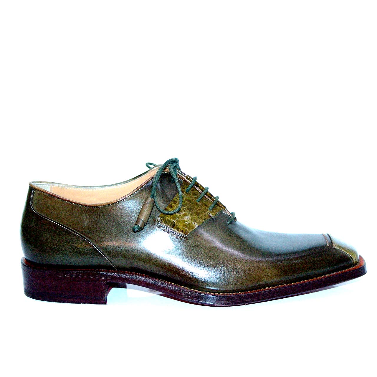 Romano Martegani 2063 Alligator Toe Lace Up