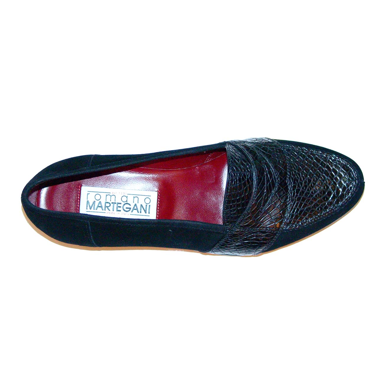 Romano Martegani Monza Alligator Suede Low Vamp Loafer