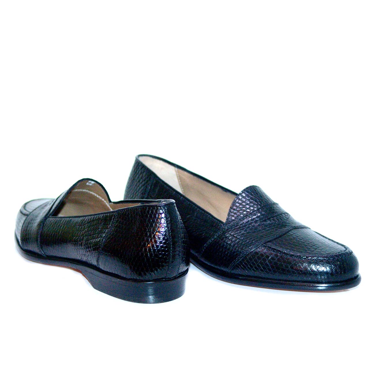 Romano Martegani Monza-Liz Lizard Low Vamp Loafer