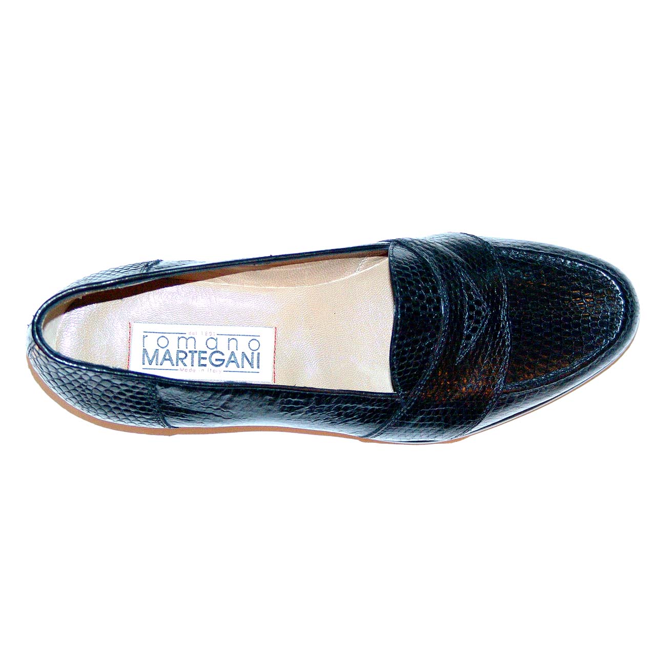 Romano Martegani Monza-Liz Lizard Low Vamp Loafer