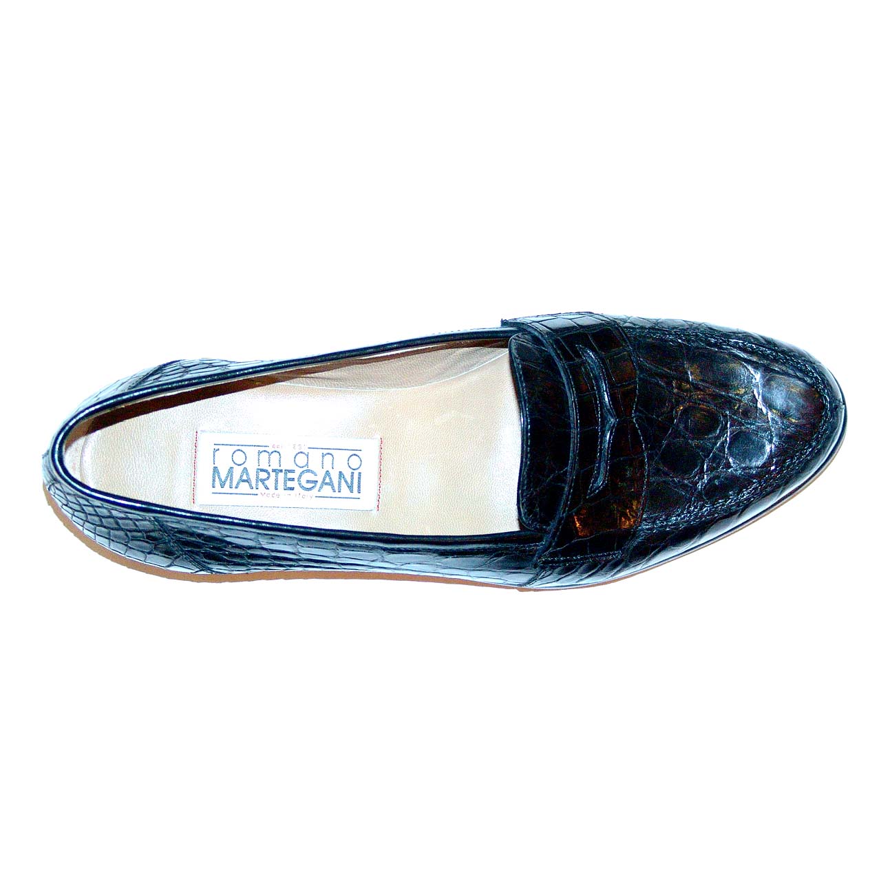 Romano Martegani Sardinia Crocodile Low Vamp Loafer