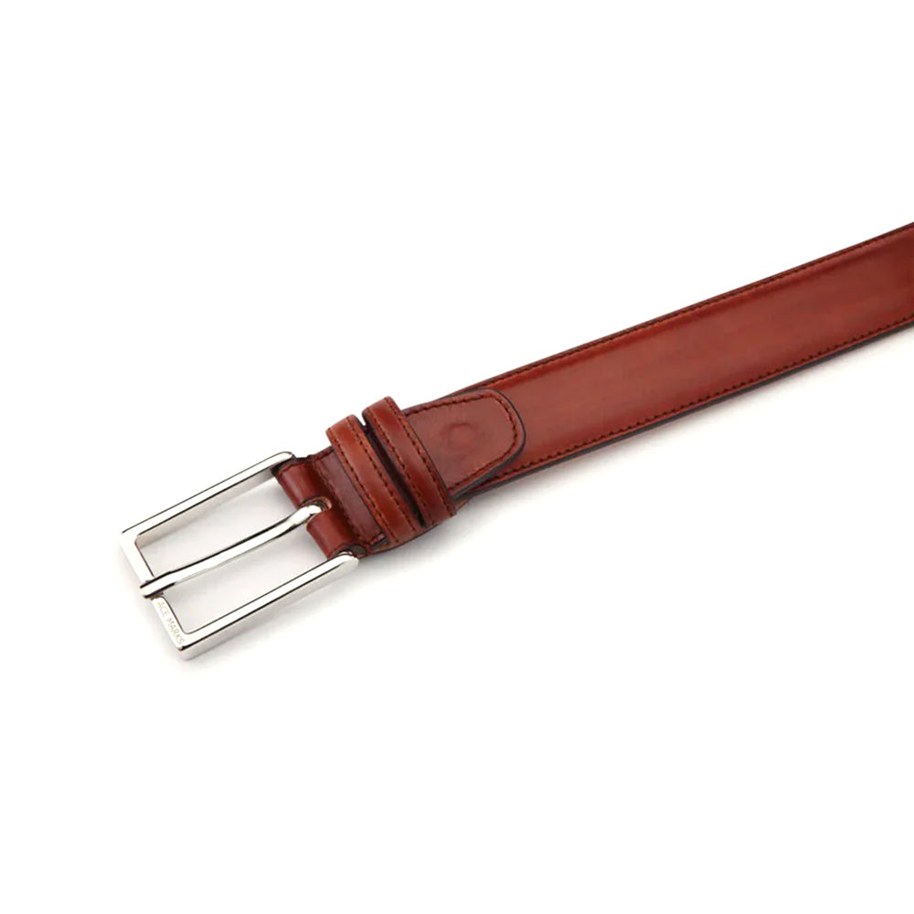 Ace Marks 3.5mm Leather Belt Brandy Antique