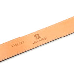 Ace Marks 3.5mm Leather Belt Brandy Antique