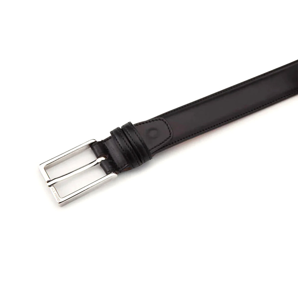 Ace Marks 3.5mm Leather Belt Black Antique