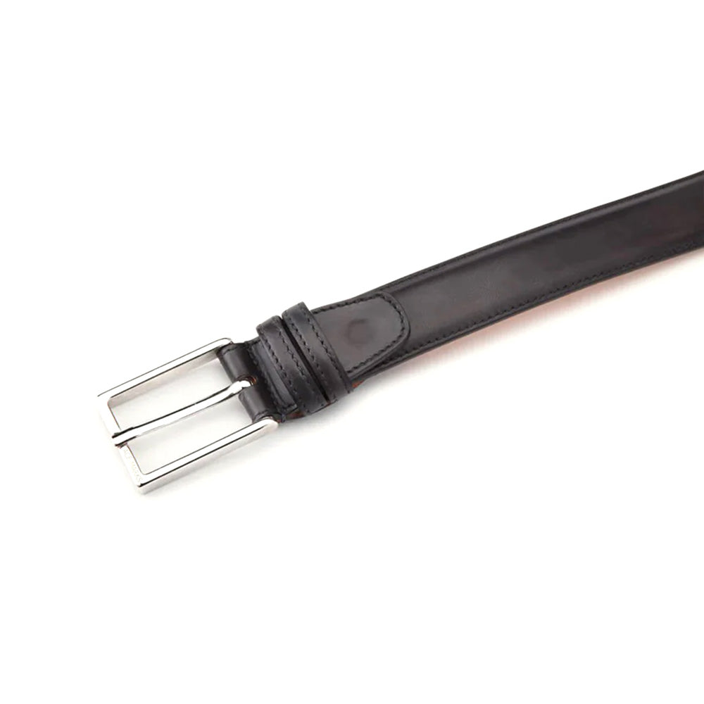 Ace Marks 3.5mm Leather Belt Dark Grey Antique