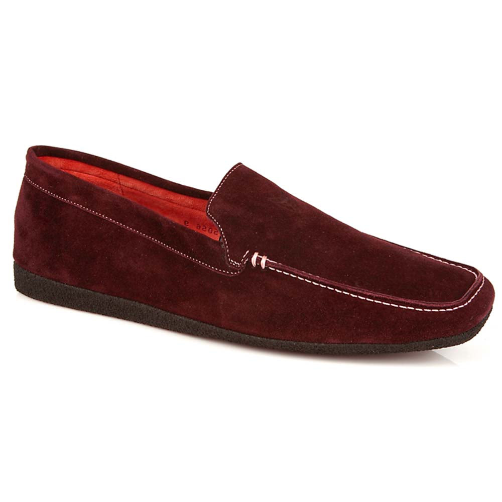 Michael Toschi Matina House Shoes Burgundy Suede