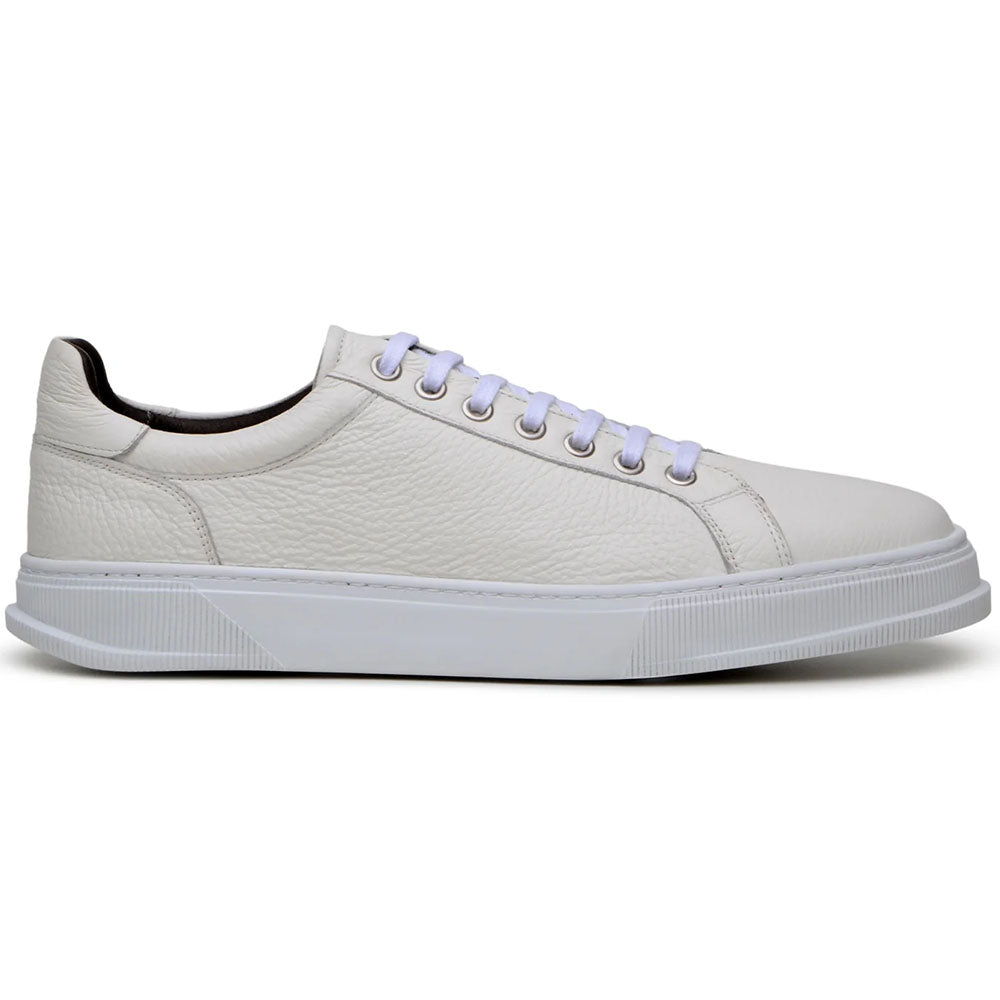 Belvedere Studio Matteo Deerskin Sneaker Milk