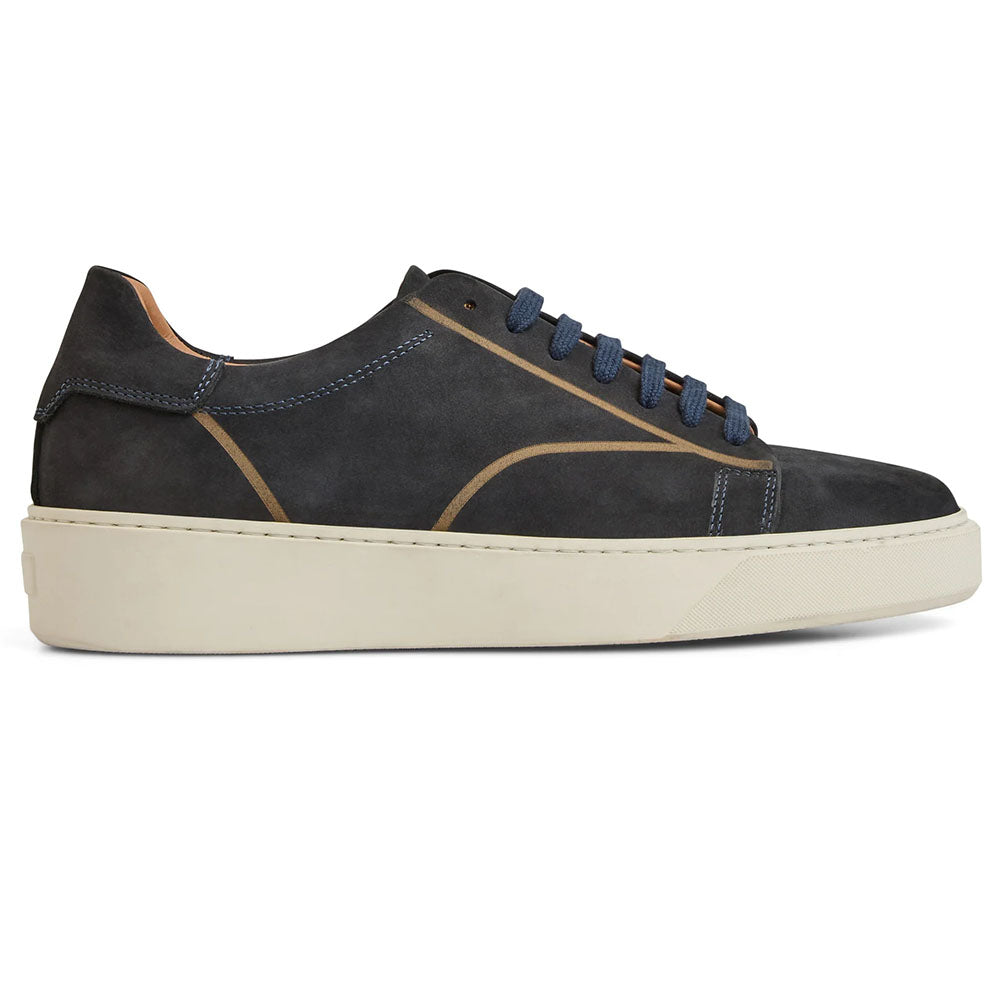 Bruno Magli Matteo Italian Suede Sneaker Navy