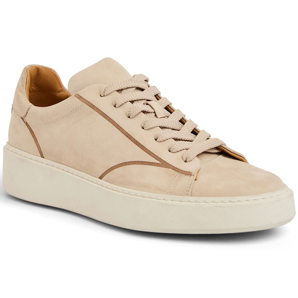 Bruno Magli Matteo Italian Suede Sneaker Taupe