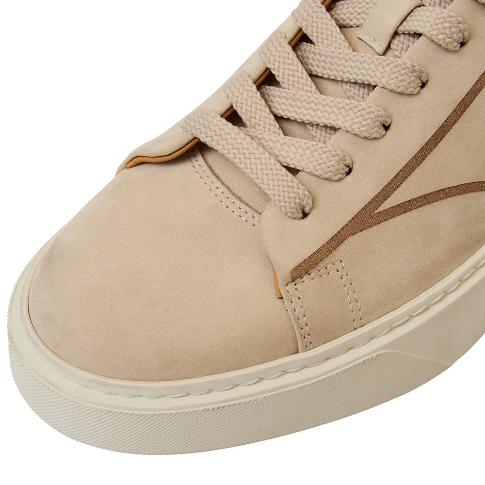 Bruno Magli Matteo Italian Suede Sneaker Taupe