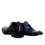 Mauri 2821 Alligator Plain Toe Lace Up