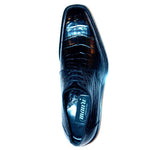 Mauri 2821 Alligator Plain Toe Lace Up
