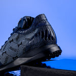 Mauri 8741 2 Ostrich Leg / Hornback Crown / Fabric Sneakers Blue