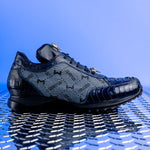 Mauri 8741 2 Ostrich Leg / Hornback Crown / Fabric Sneakers Blue