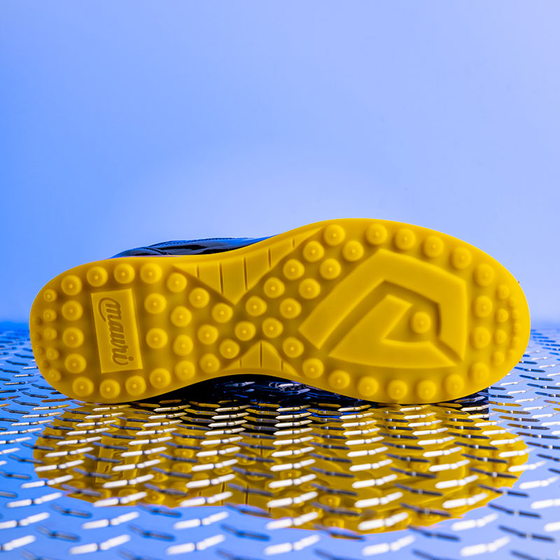Mauri 8900/2 Bubble Crocodile & Embossed Sneakers Black/Yellow