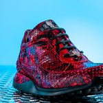 Mauri 8900 2 Python Sneakers Red