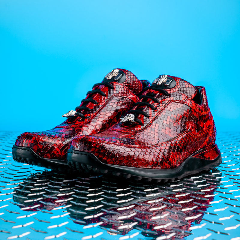 Mauri 8900 2 Python Sneakers Red