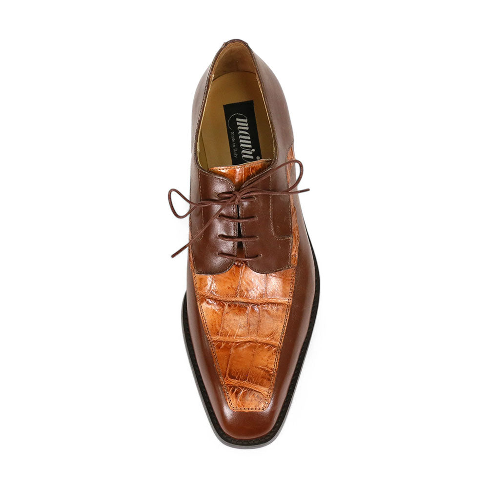 Mauri Arsenal 4642/9 Calfskin/Alligator Shoes Gold