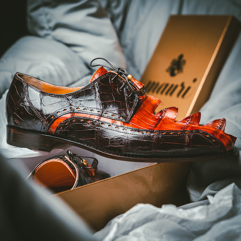 Mauri 4717 Hornback Shoes Cognac / Sport | MensDesignerShoe.com