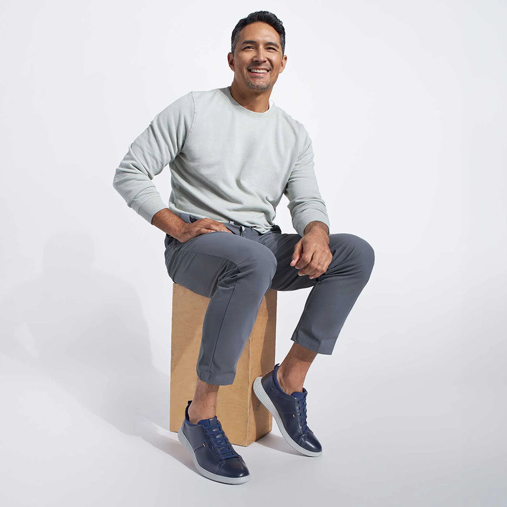 Samuel Hubbard Featherlight Flight Gore-Lace Sneaker Navy