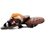 Mezlan 4669-C Crocodile & Calf Sandals Sport / Camel (EXCLUSIVE)