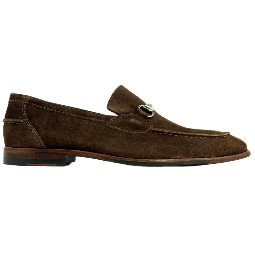 Alan Payne Miama Suede Bit Loafer Brown