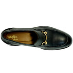 Alan Payne Miami Pebble Grain Bit Loafers Black