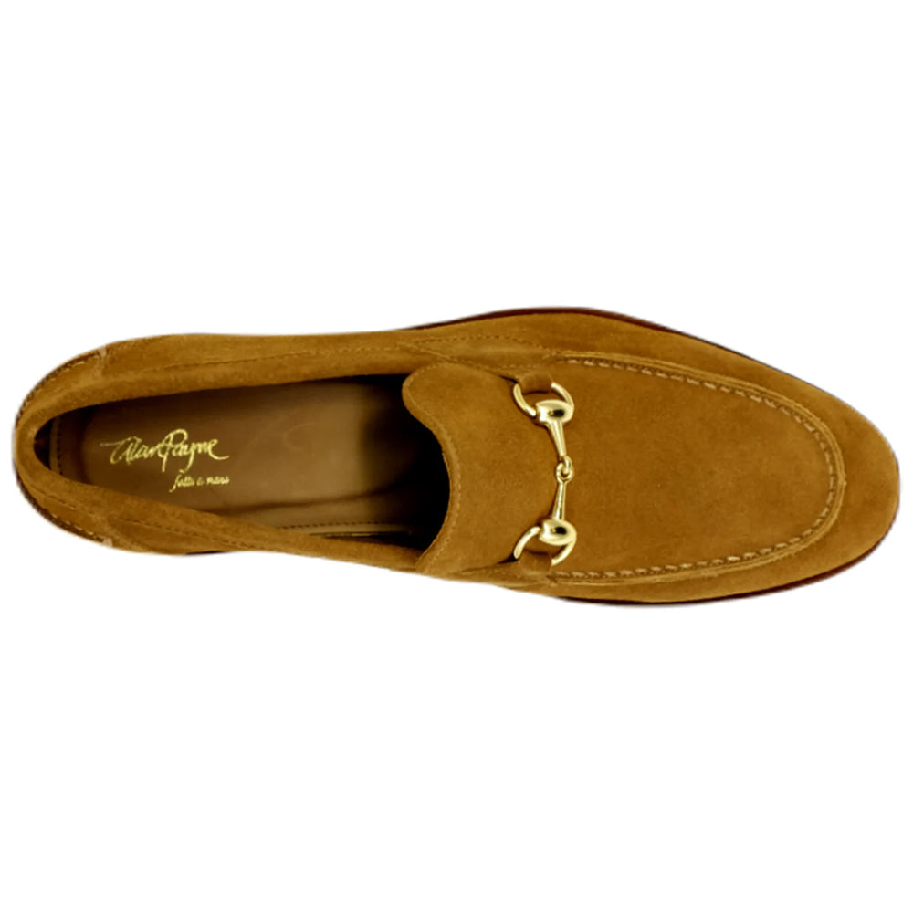 Alan Payne Miami Suede Bit Loafers Bourbon
