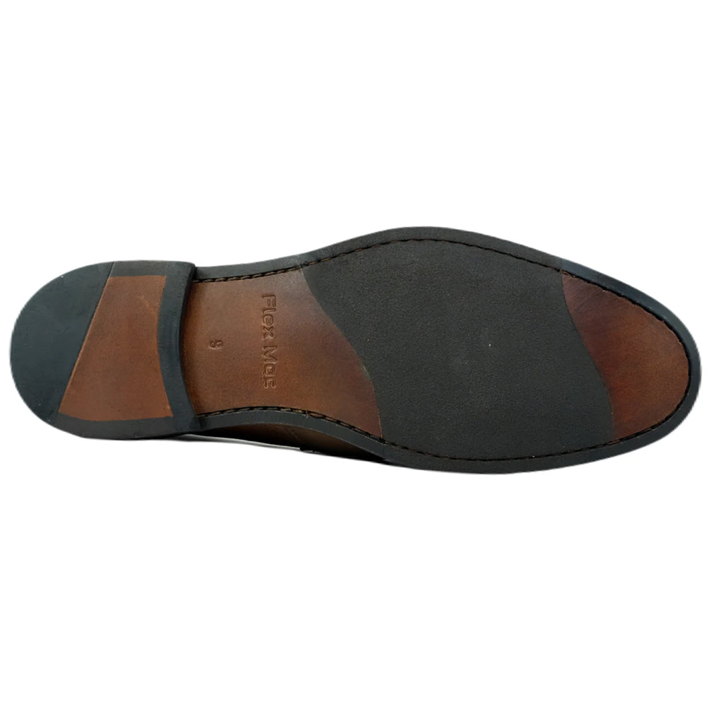 Alan Payne Miami Pebble Grain Bit Loafers Brown