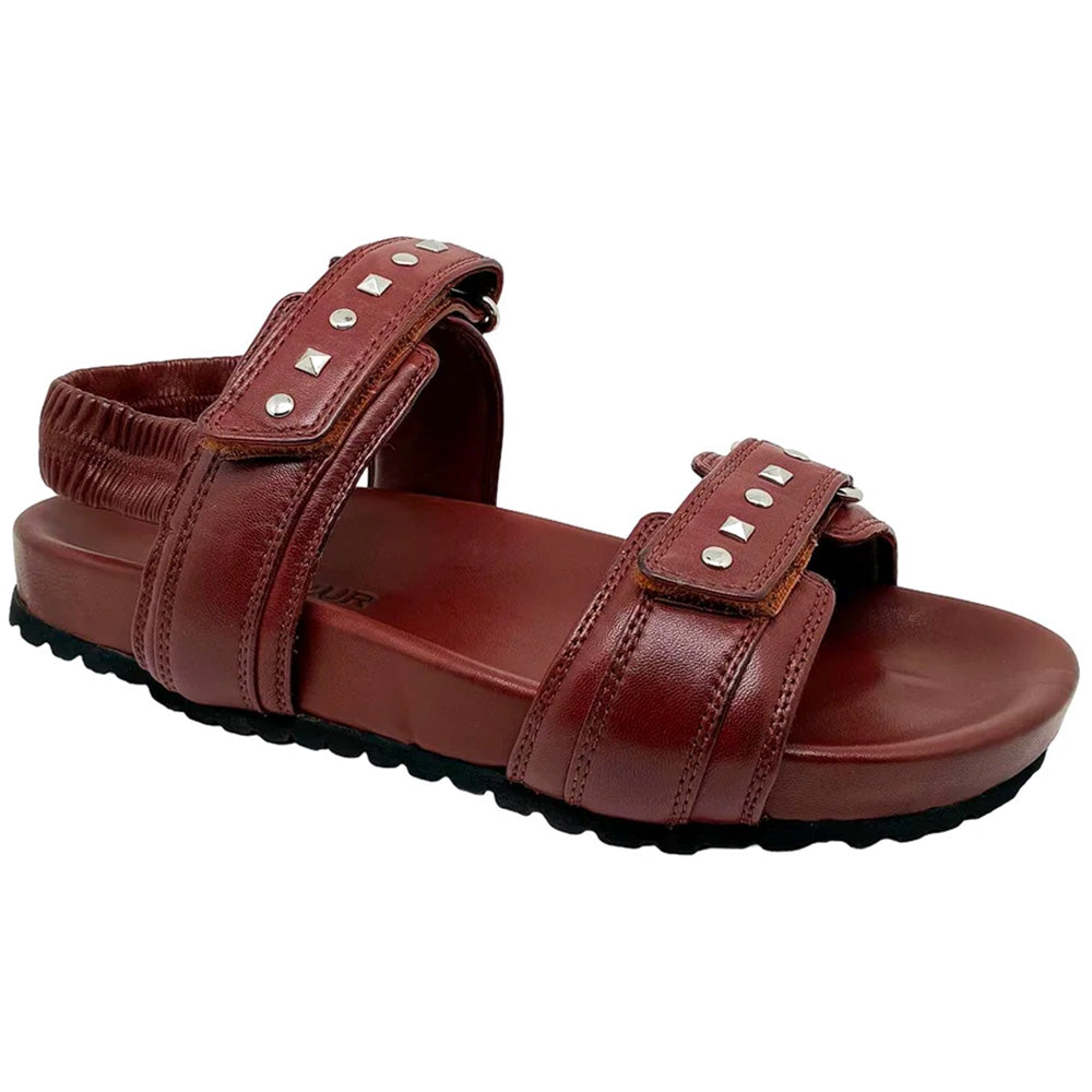 Robert Zur Women's Mila Studded True Glove Sandal Luggage