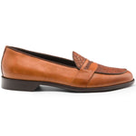 Zelli Milan Crocodile & Calfskin Loafer Cognac