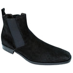 Belvedere Milano Suede Cheslea Boot Black