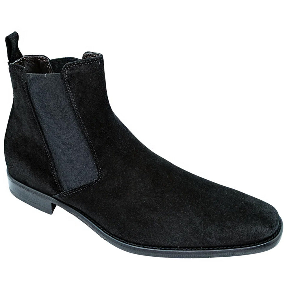 Belvedere Milano Suede Cheslea Boot Black